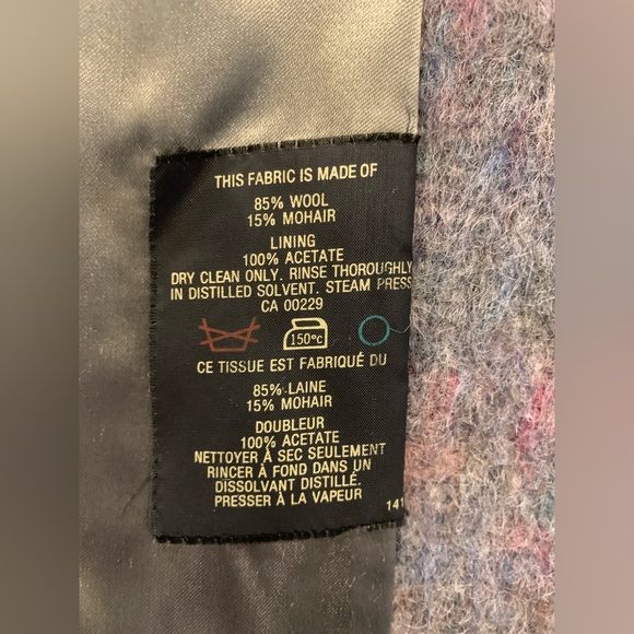 AQUASCUTUM of London Vintage Wool Mohair Coat - Picture 10 of 14